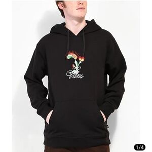 Vans Men's Fatal Floral Black Hoodie, Size X-Small